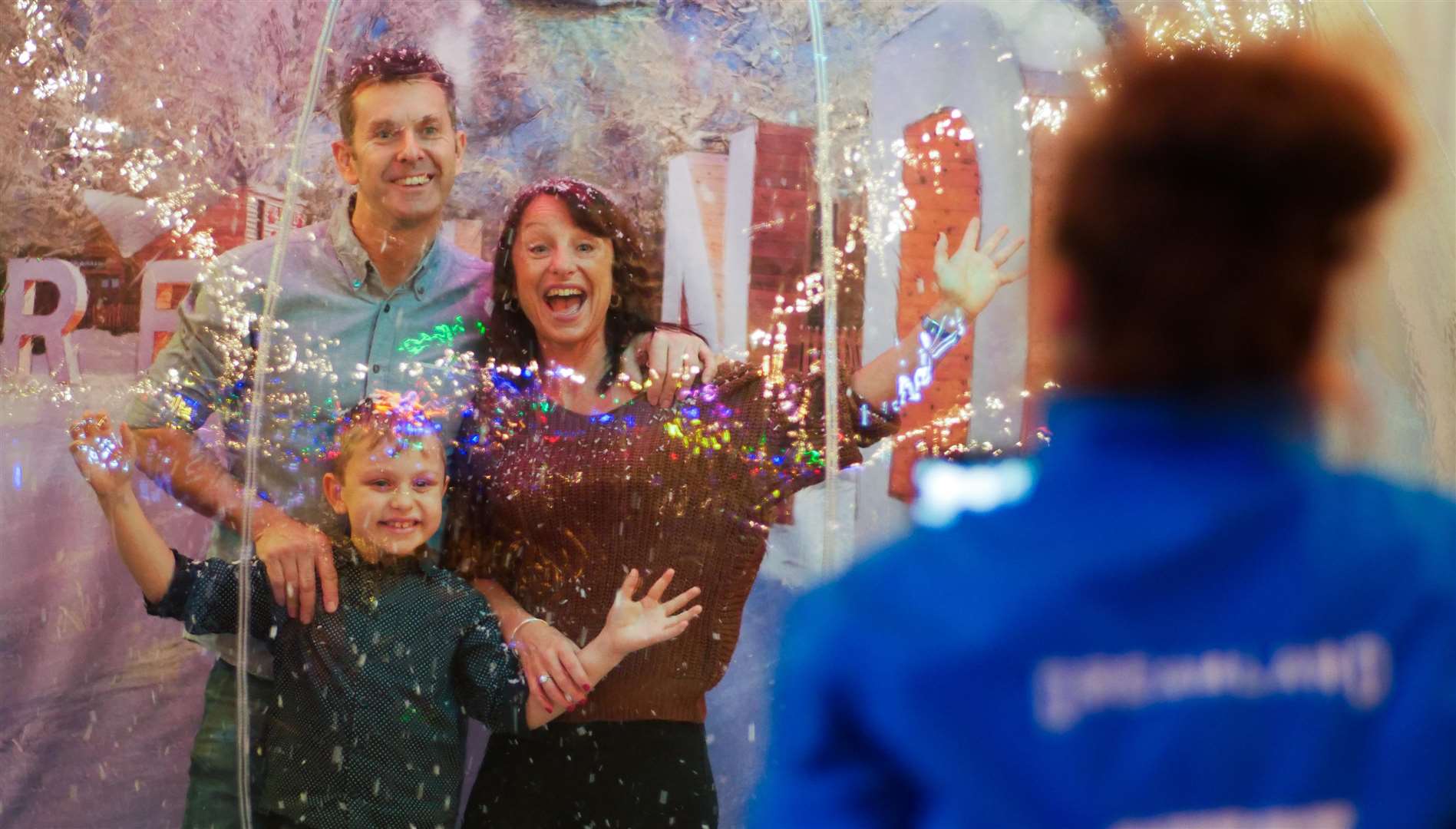 There's still time to take a seasonal selfie in the the giant snow globe in Dreamland