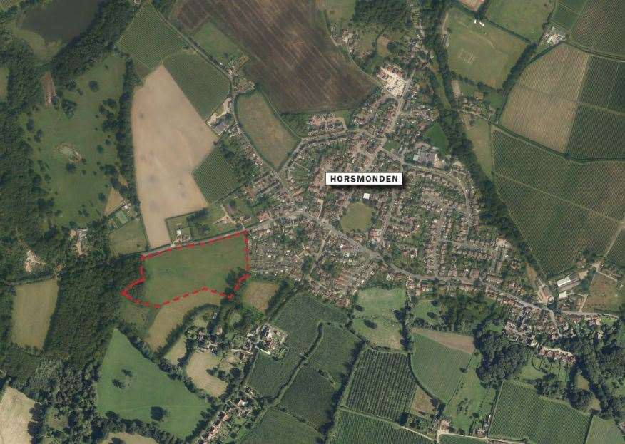The houses will be built next to some ancient woodland. Credit: Rosconn Strategic Land Ltd. and Marrons Planning