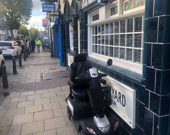 I have a theory about pubs with mobility scooters parked outside but to be fair there were scooters outside most places on the high street