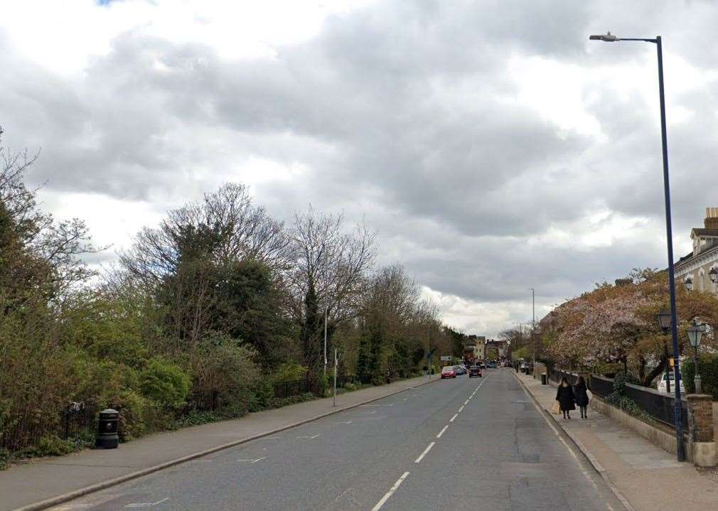 The incident happened in the Overcliffe, Gravesend. Photo: Google