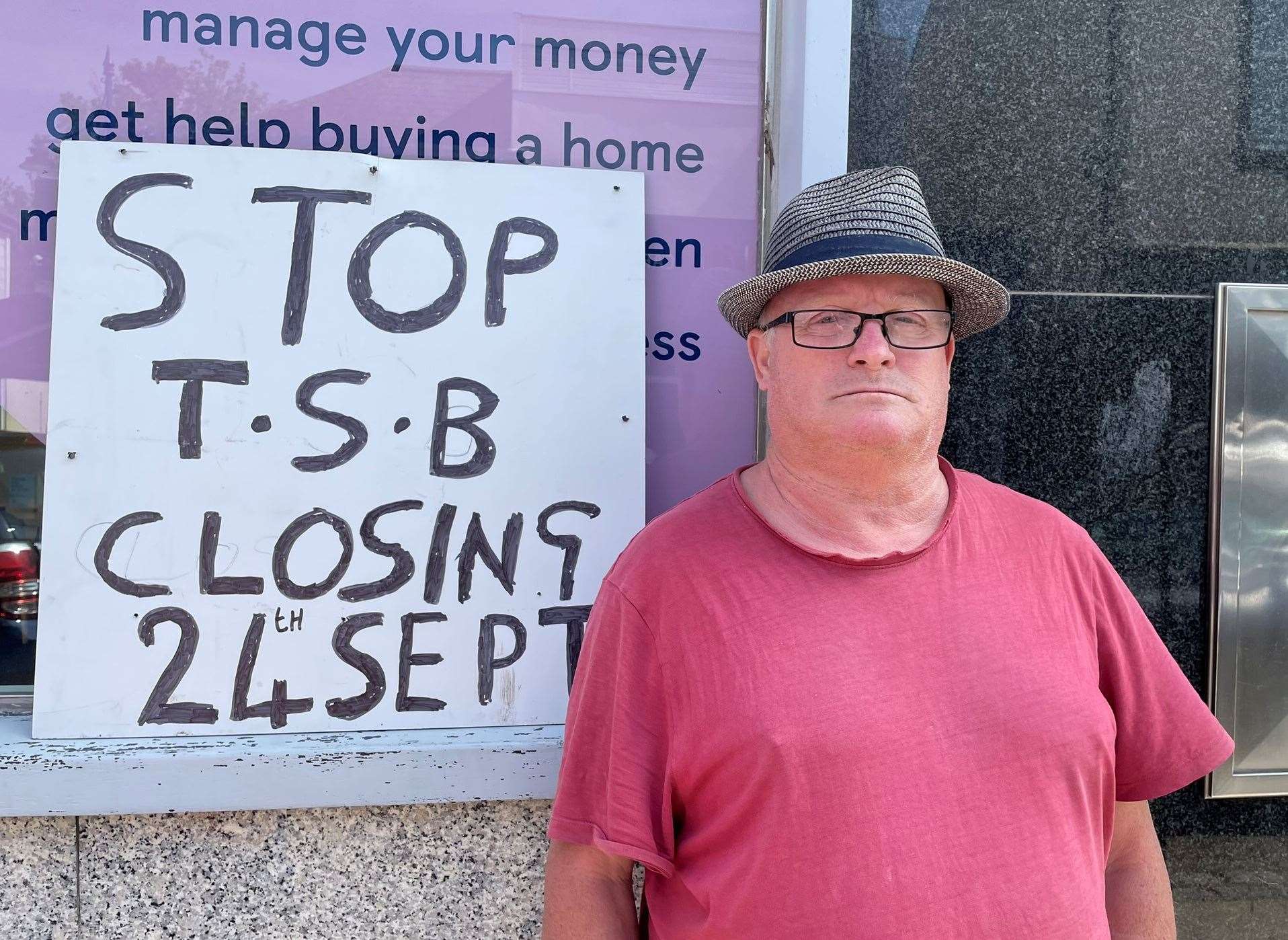Alan Welch signed the petition to stop the TSB's Sheerness branch from closing. Picture: Joe Crossley
