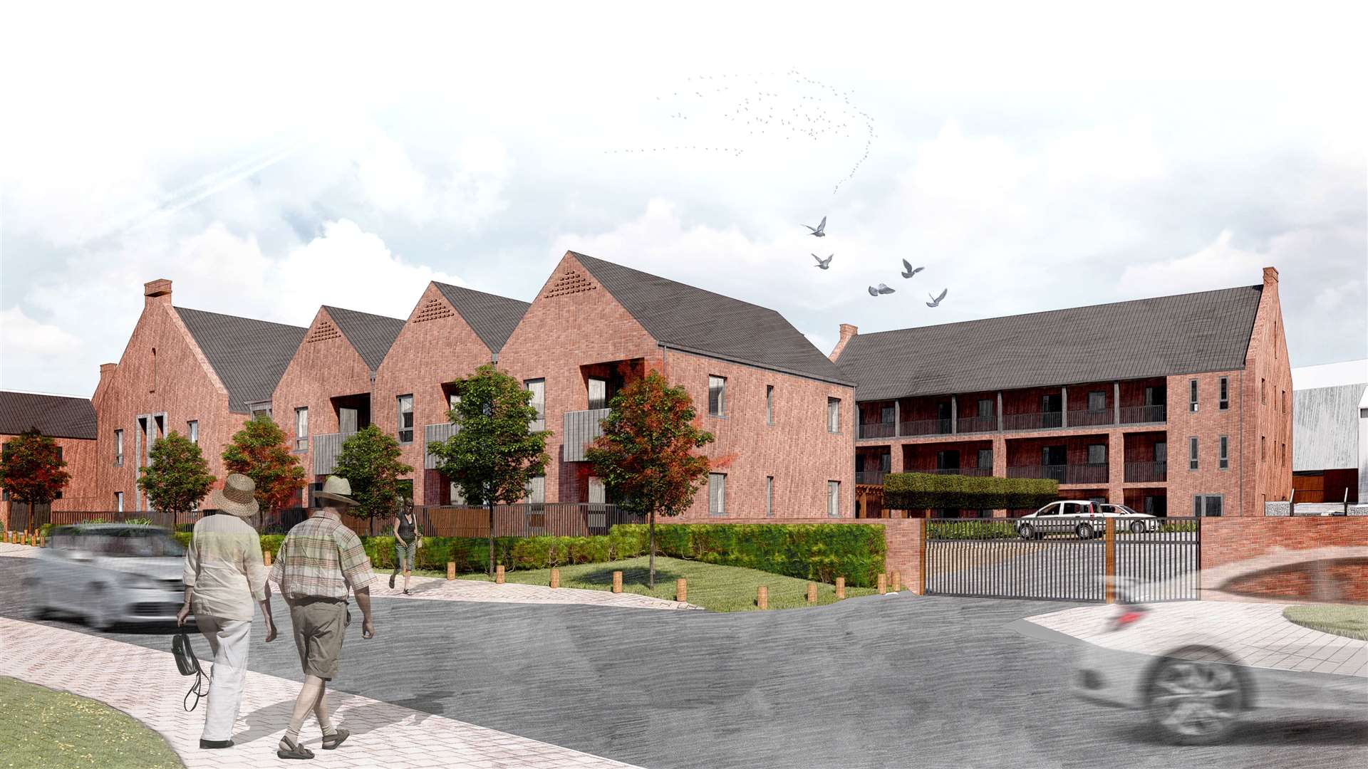 An artist's impression of how the Valley Drive development will look