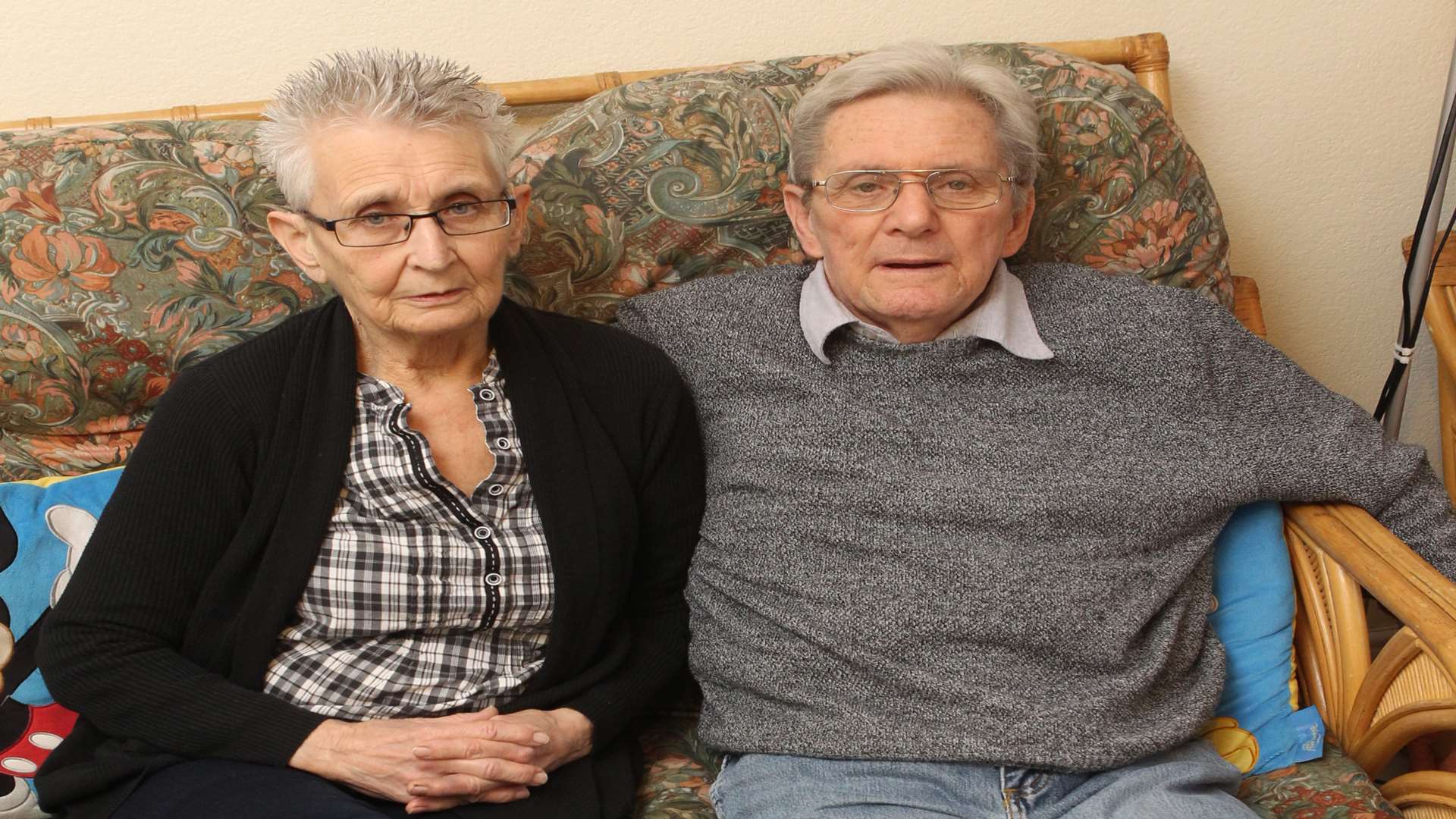 Patricia Tidbury, 73, with her husband, John. Picture: John Westhrop