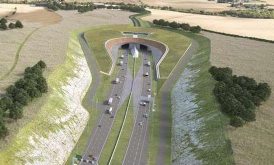 A CGI of the Lower Thames Crossing