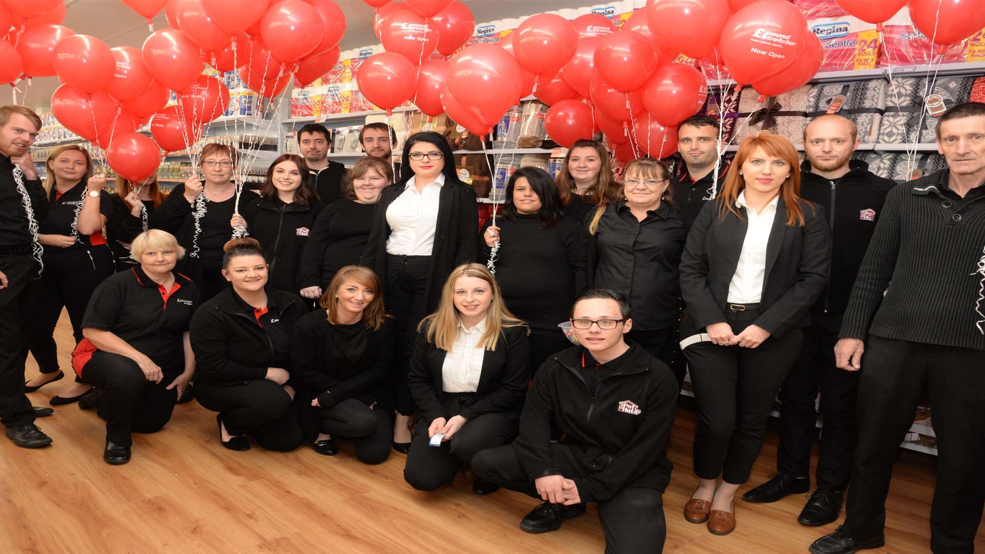 Staff at the new Poundstretcher store in Sheerness High Street