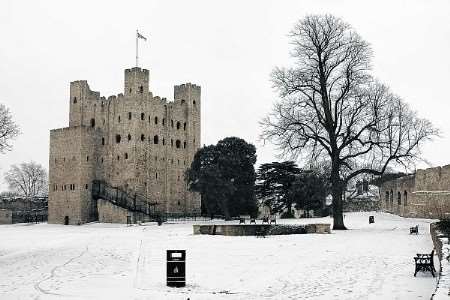Romantic Rochester Castle - with snow a seasonal option [about once every 18 years]