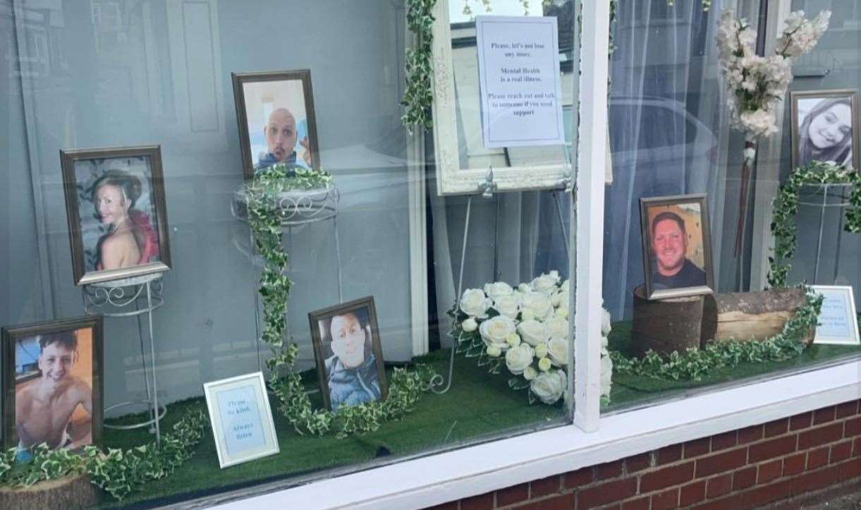 The tribute at Ziggy's Florist in Dover. Picture: Ziggy's Florist