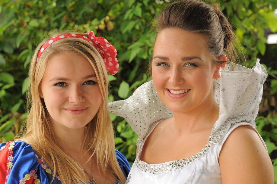 Melissa Suffield, left, and Lauren Boote star in Snow White in Sittingbourne