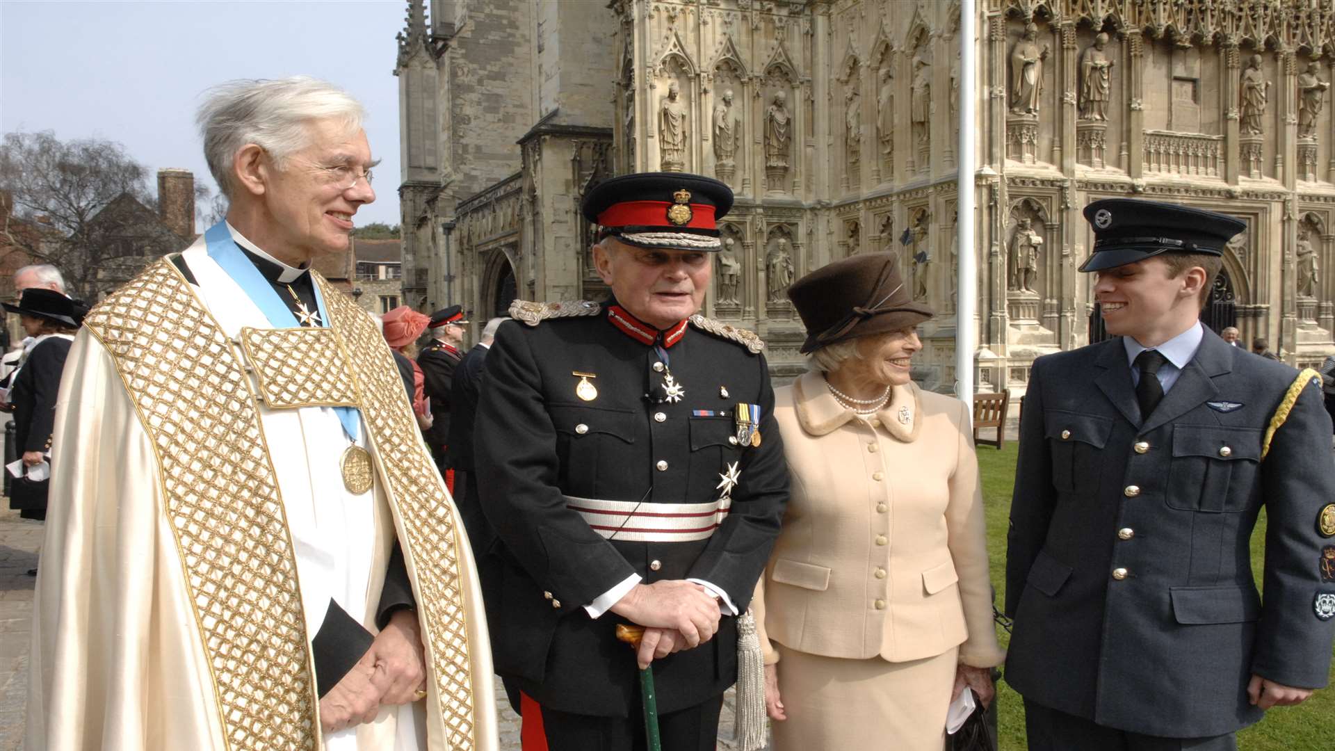 Allan Willett after his last civic service in Canterbury Cathedral