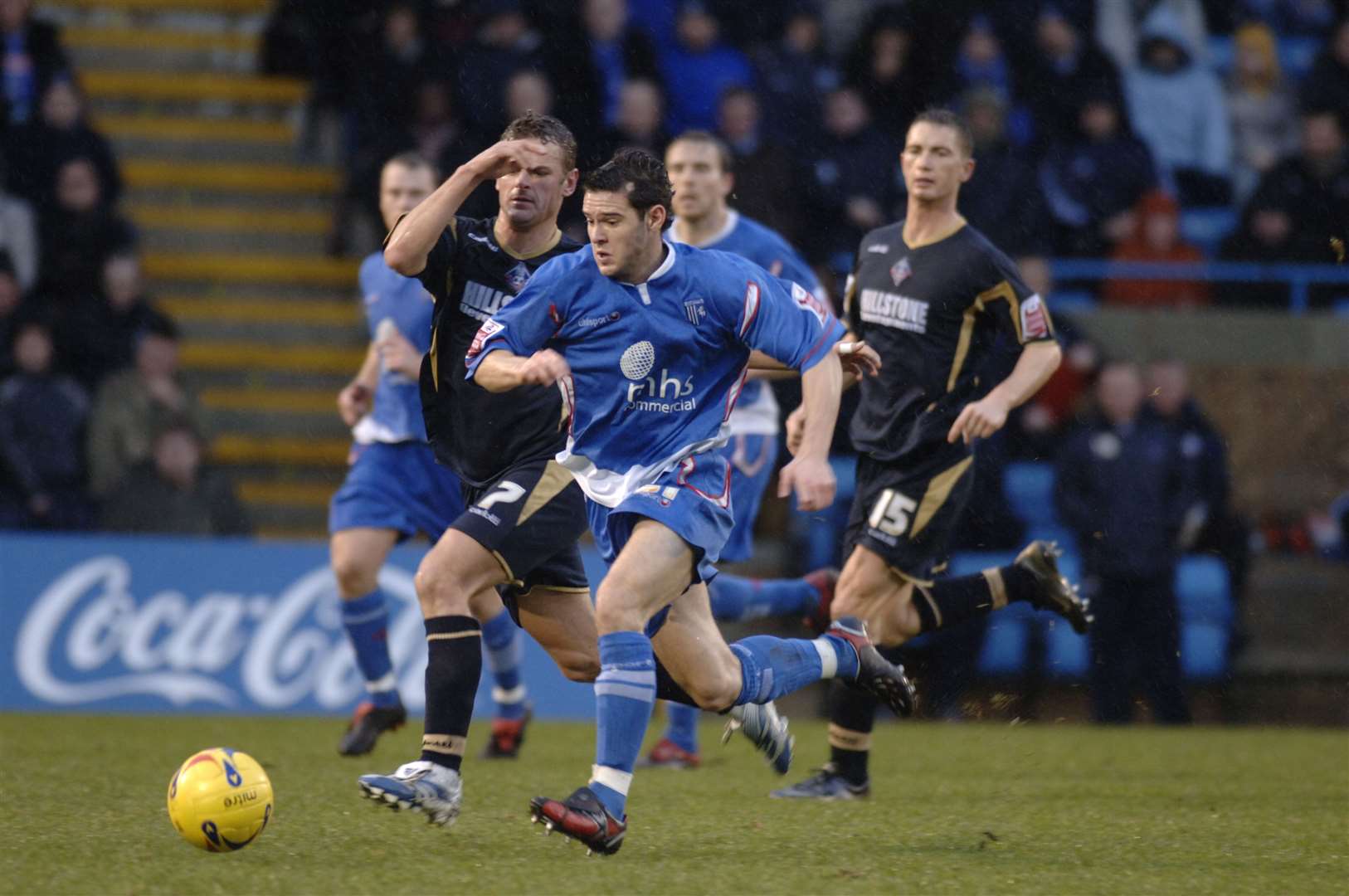 Matt Jarvis in action for Gillingham against Oldham in 2006