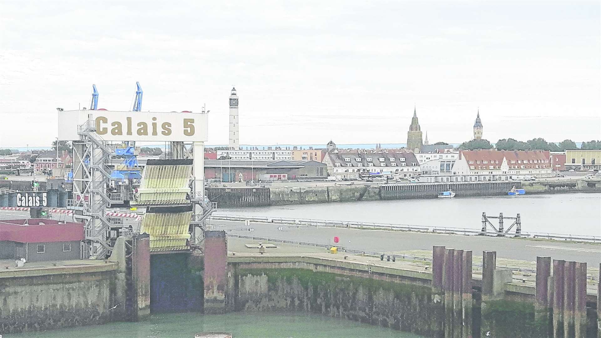 Lorries are being held up reaching the Port of Calais. Library image