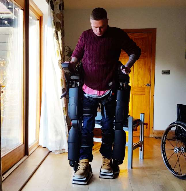 Ben Barnes was disabled in a crash - and now has Rex to help him walk