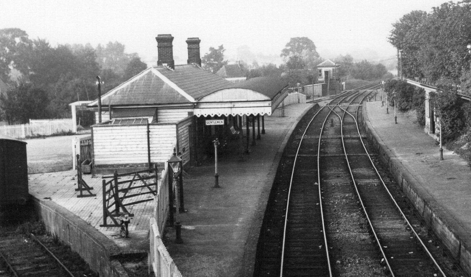 Lyminge station in the years when the trains ran through the valley. Picture: from the collection of Lyminge Historical Society