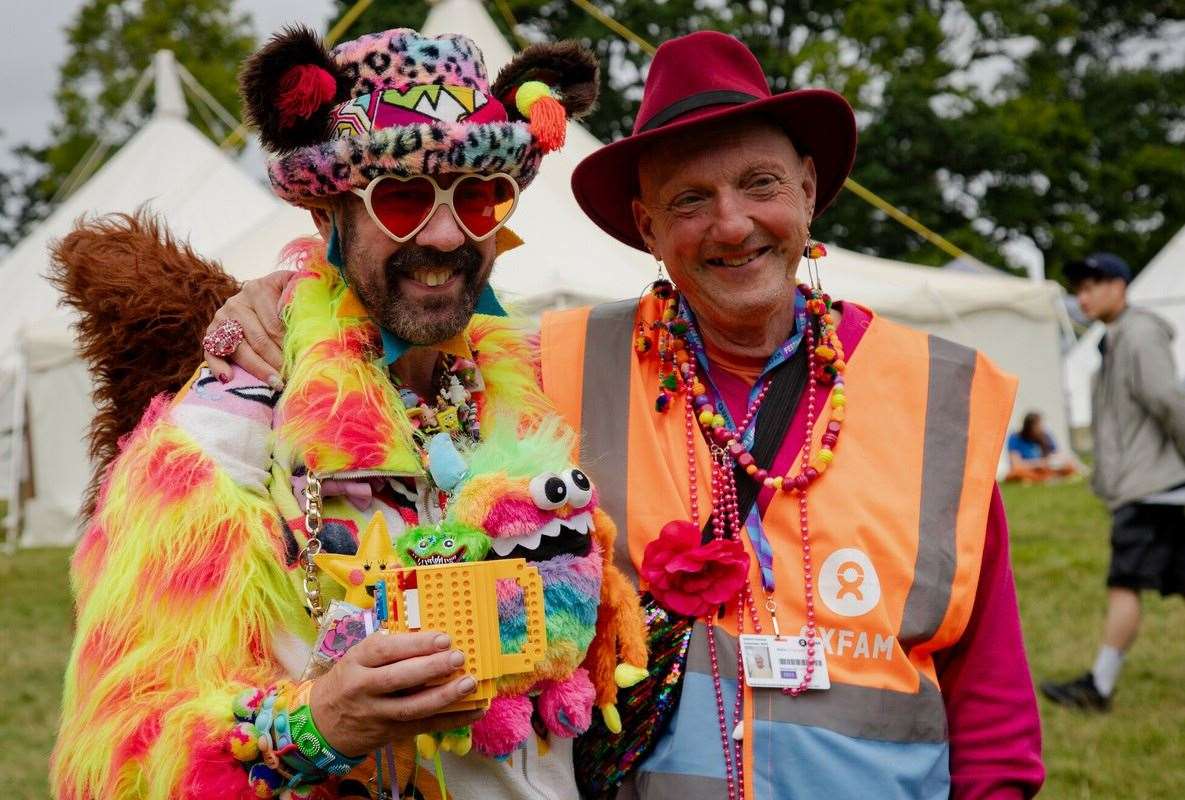 After their shifts, stewards are free to enjoy the festival. Image: Oxfam.