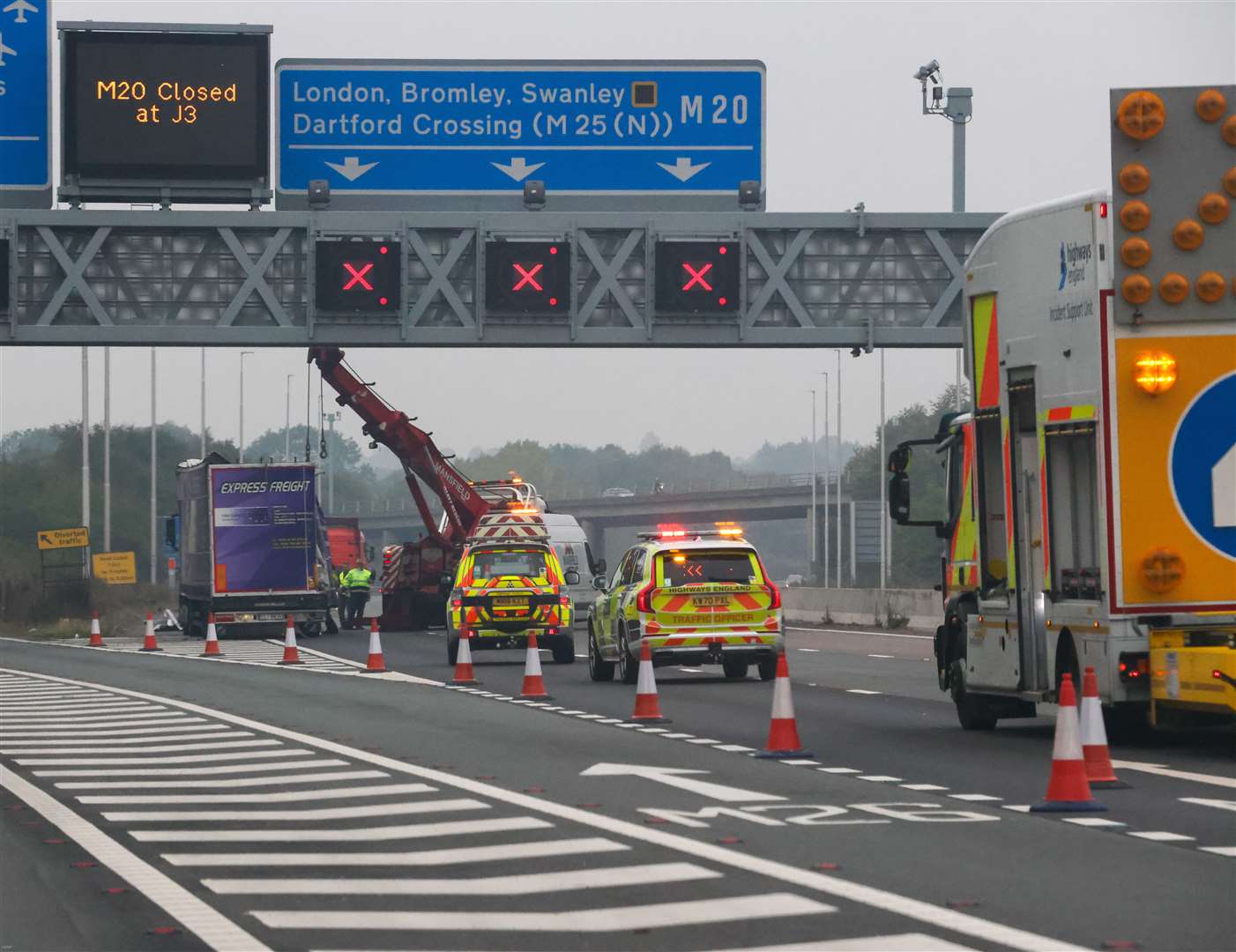 Highways Agency staff help keep the road network running and support emergency services