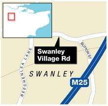 Swanley Village Road was closed by police investigating a woman's murder