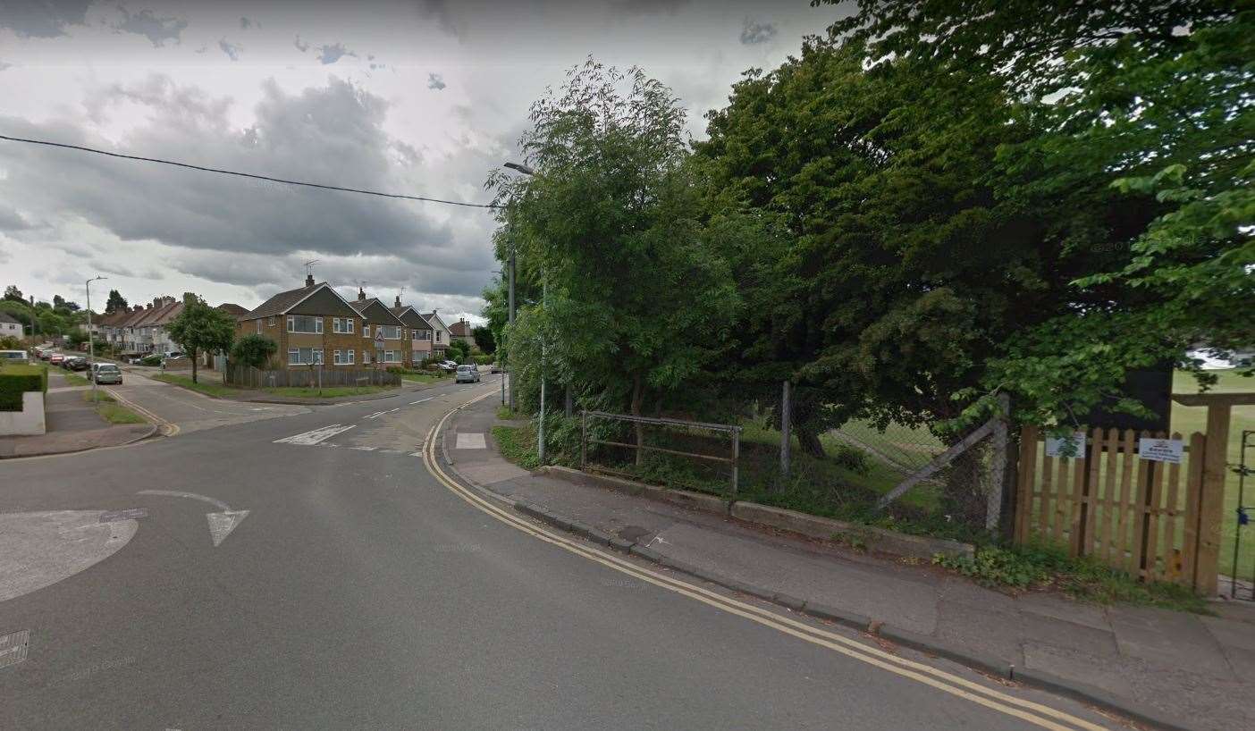 Detectives carried out enquiries in an alleyway near Millstrood Road, Whitstable. Picture: Google