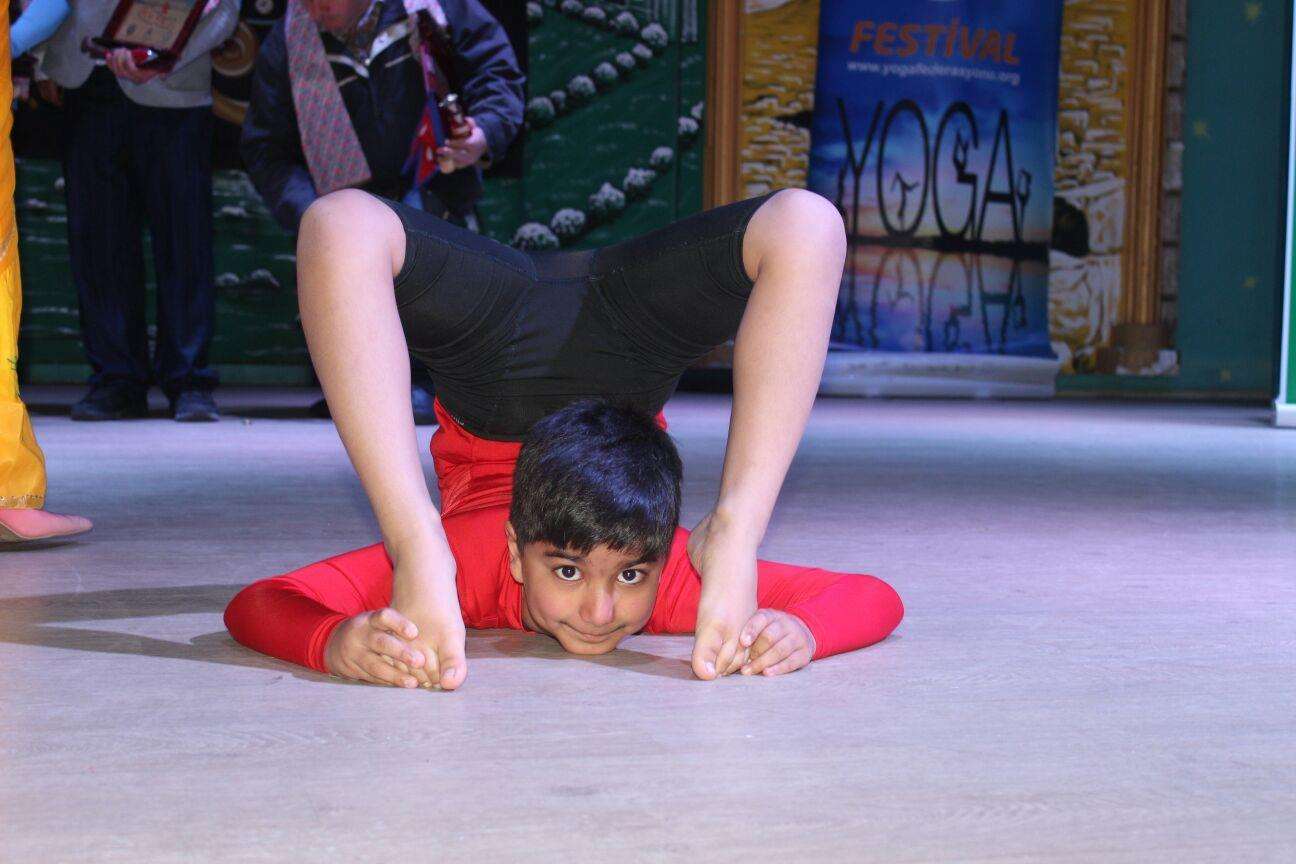 Ishwar has taken part in a number of contests and is the current Under 11's UK National Yoga Champion. Picture: www.iyogasolutions.com