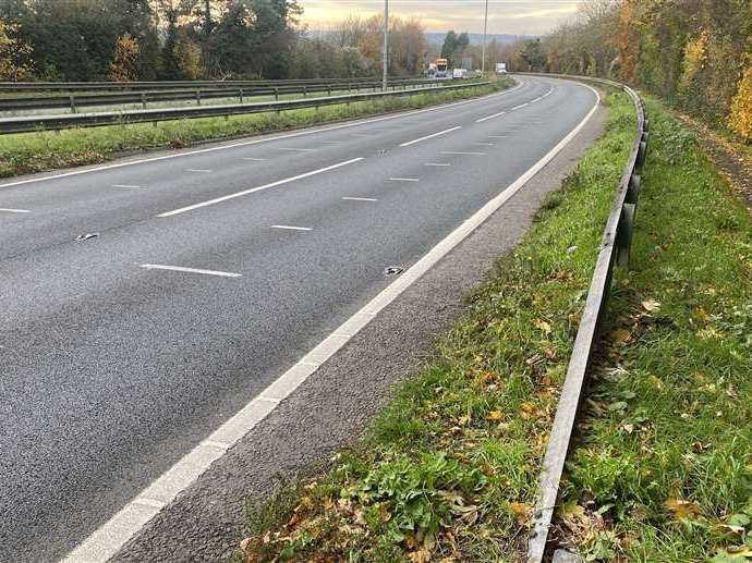 The crash happened on the A249 between Maidstone and Detling Hill. Picture: Google