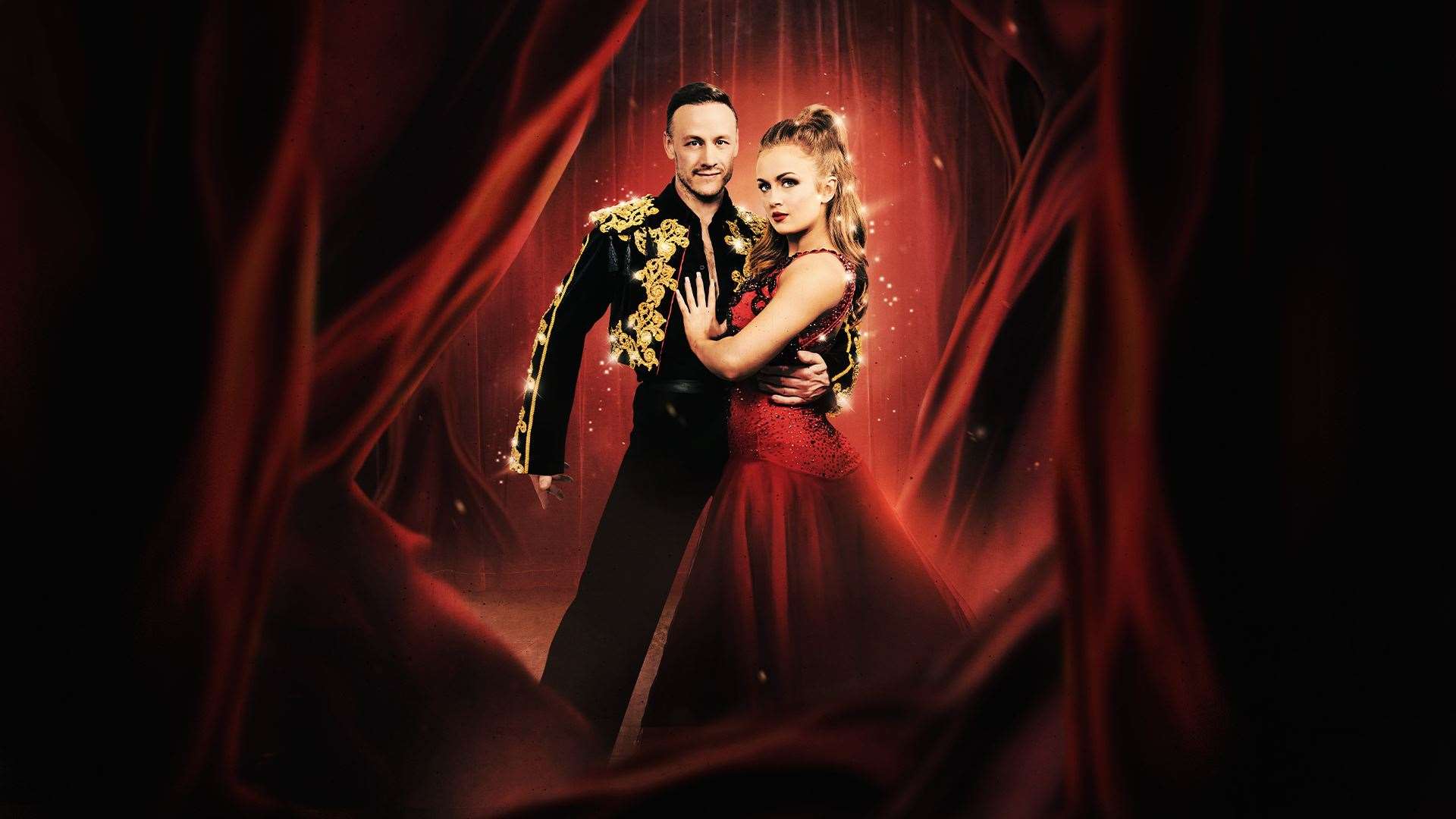 Kevin Clifton and Maisie Smith star in the ballroom dance musical. Picture: Strictly Ballroom