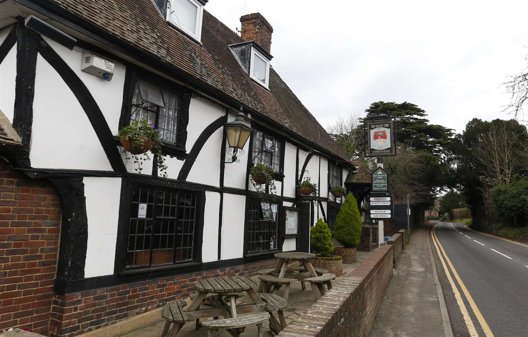 Taylor was refused beer at the Walnut Tree pub in Yalding