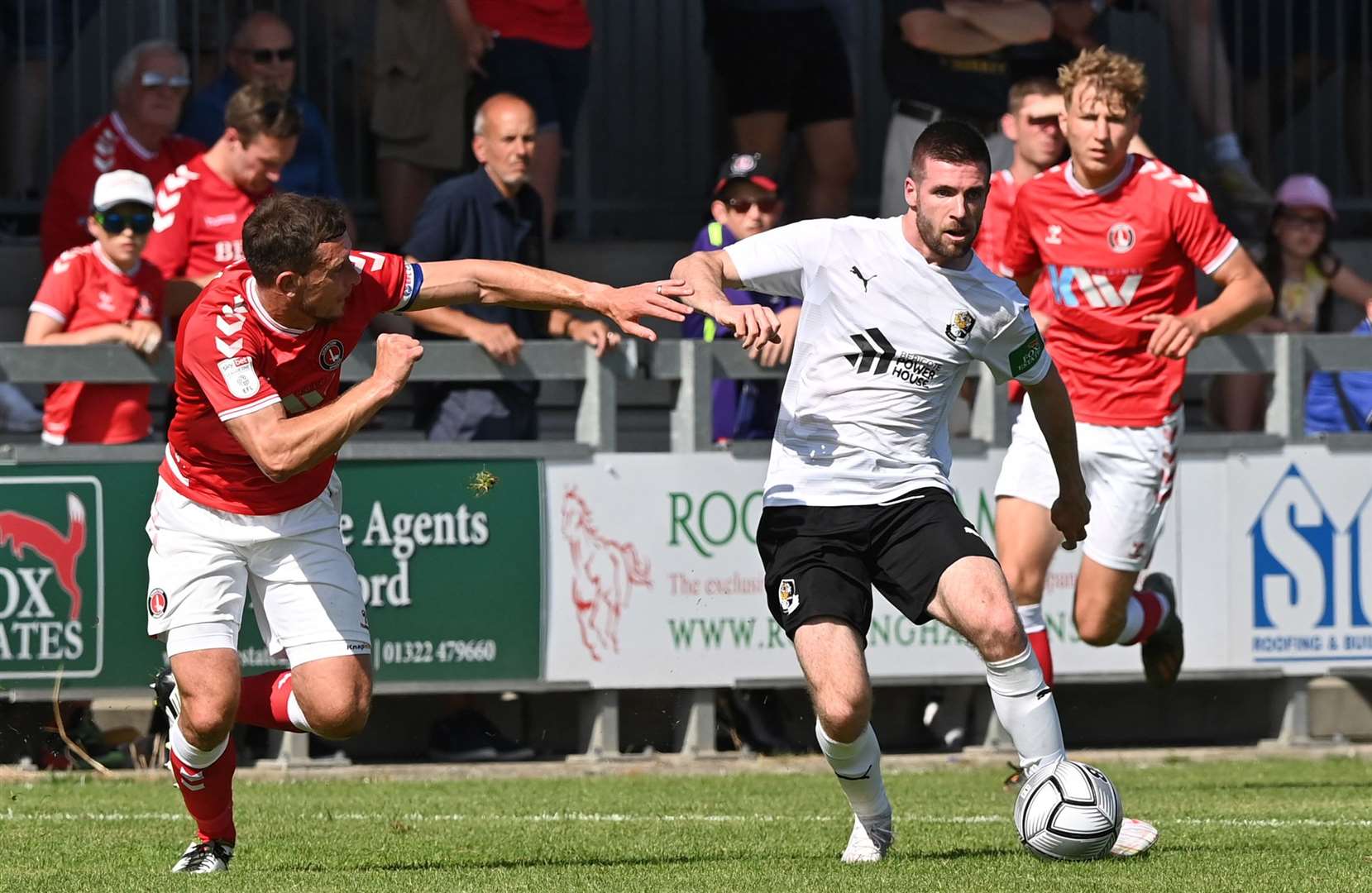 Danny Leonard - in action during pre-season against Charlton, impressed for Dartford at St Albans. Picture: Keith Gillard (50268478)