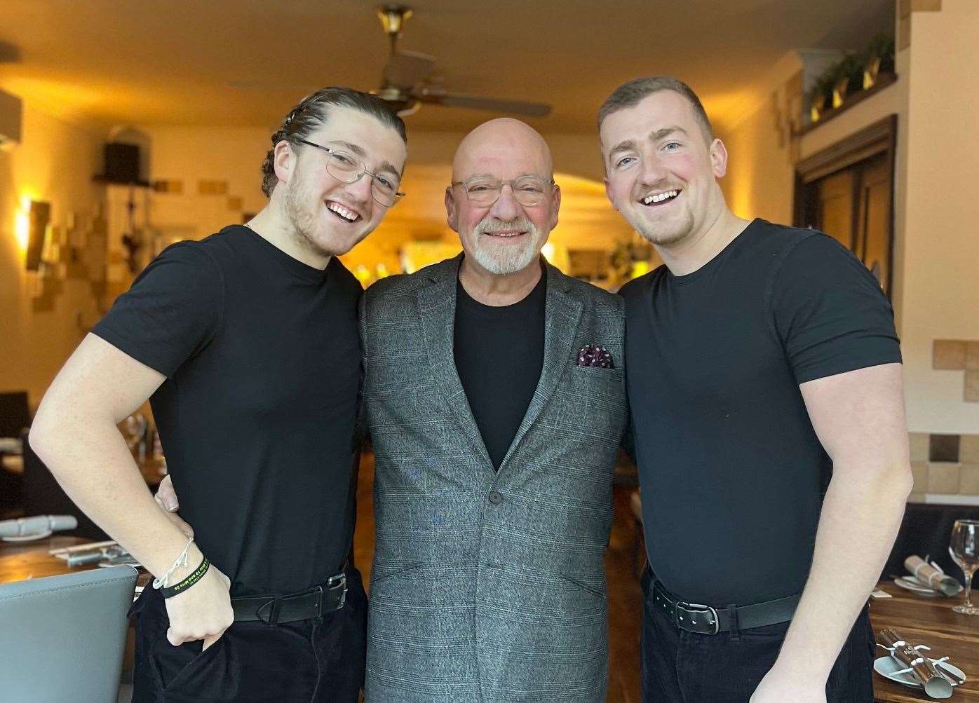 Lucas, Alex and Costas Sotiriou, co-owners of Sotirio’s in Folkestone