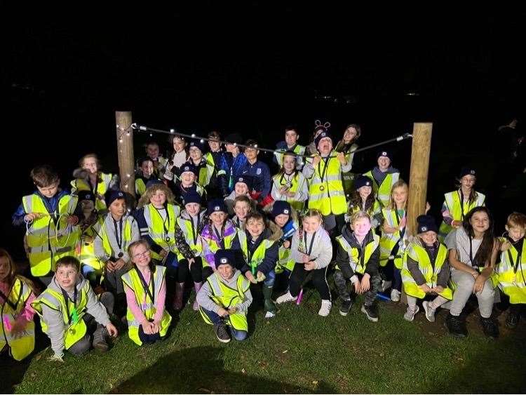 Friends of Jared Smith took part in a moonlight walk to remember him on what would have been his 8th birthday