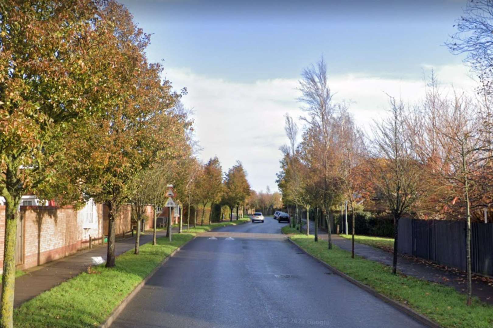 A man was found with stab wounds in Page Road, Hawkinge. Picture: Google