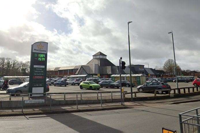 Police were called to a disturbance in and around the Morrisons in Sutton Road, Maidstone. Picture: Google Street View