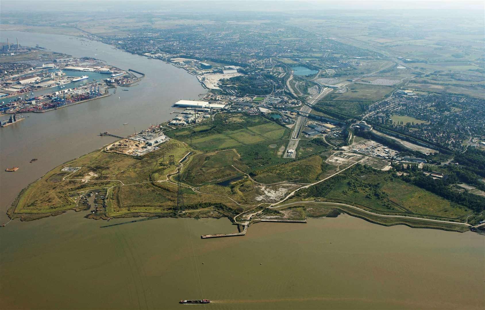 The London Resort is set to be built on the Swanscombe Peninsula. Possibly. Picture: EDF Energy