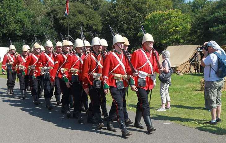 Soldiers march at a previous Military Odyssey. Picture: John Westhrop