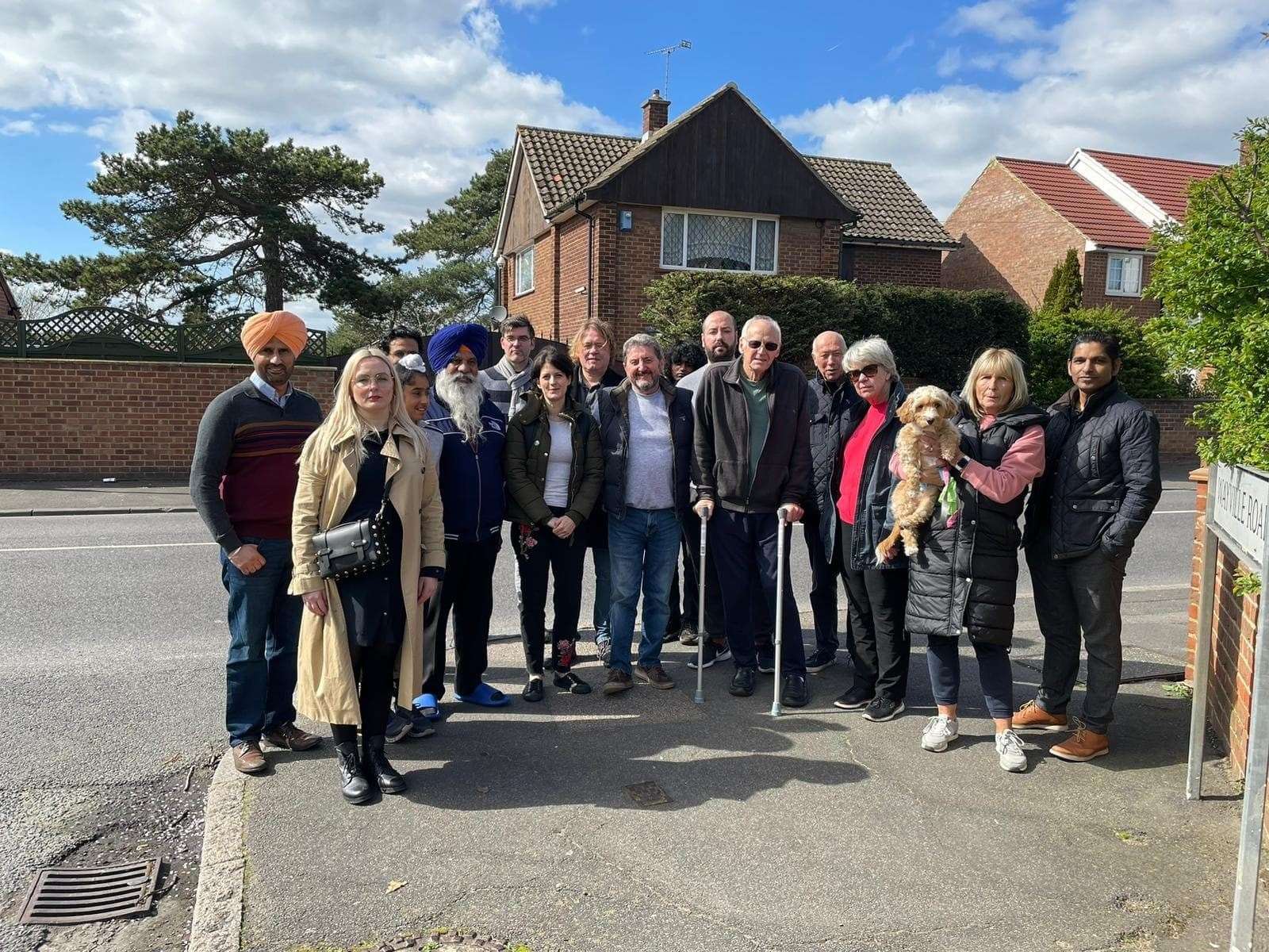 Residents are campaigning for a safe crossing point in Pilgrims Way. Picture: Laura Edie