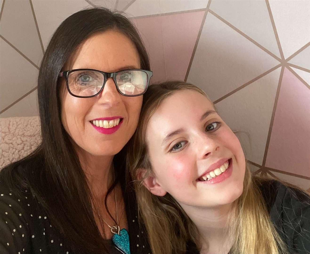 Claire Killacky with her 11-year-old daughter Lucy. Picture: Claire Killacky