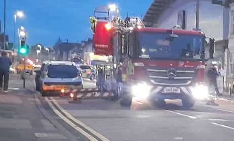 Ambulance and fire crews were at the scene in Gillingham