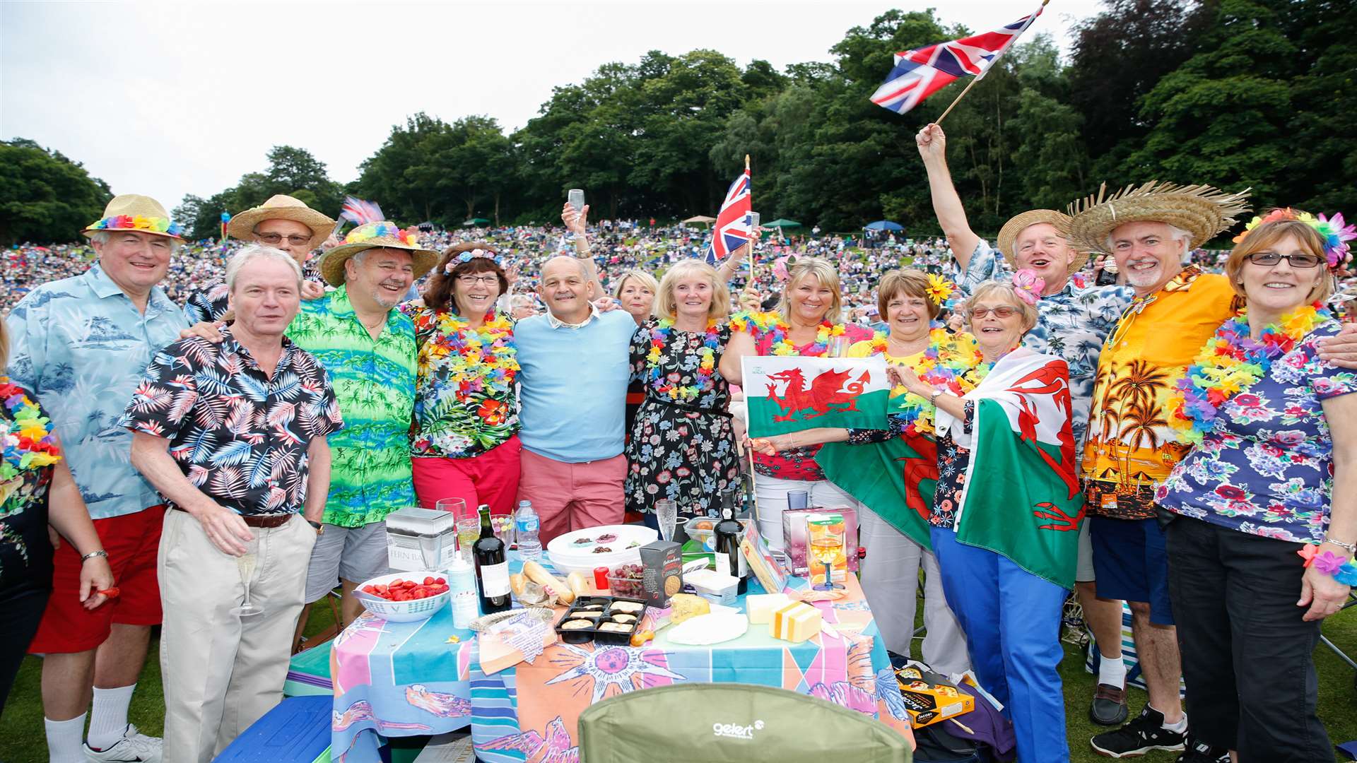 Colourful party goers at Leeds Castle Classical Concert. Picture: Matthew Walker