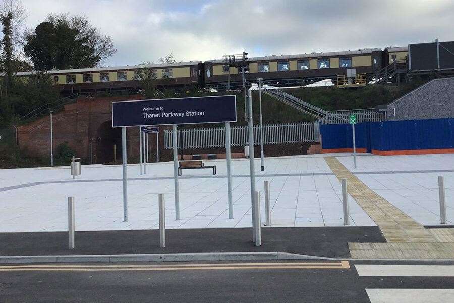 The station in Cliffsend is due to be completed this summer. Picture: Network Rail