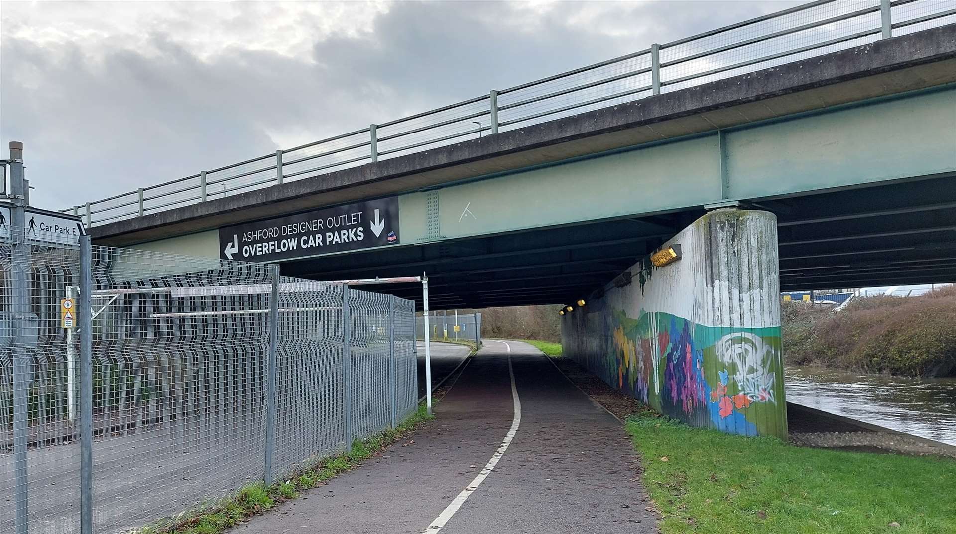 The underpass runs between Station Approach and Torrington Road