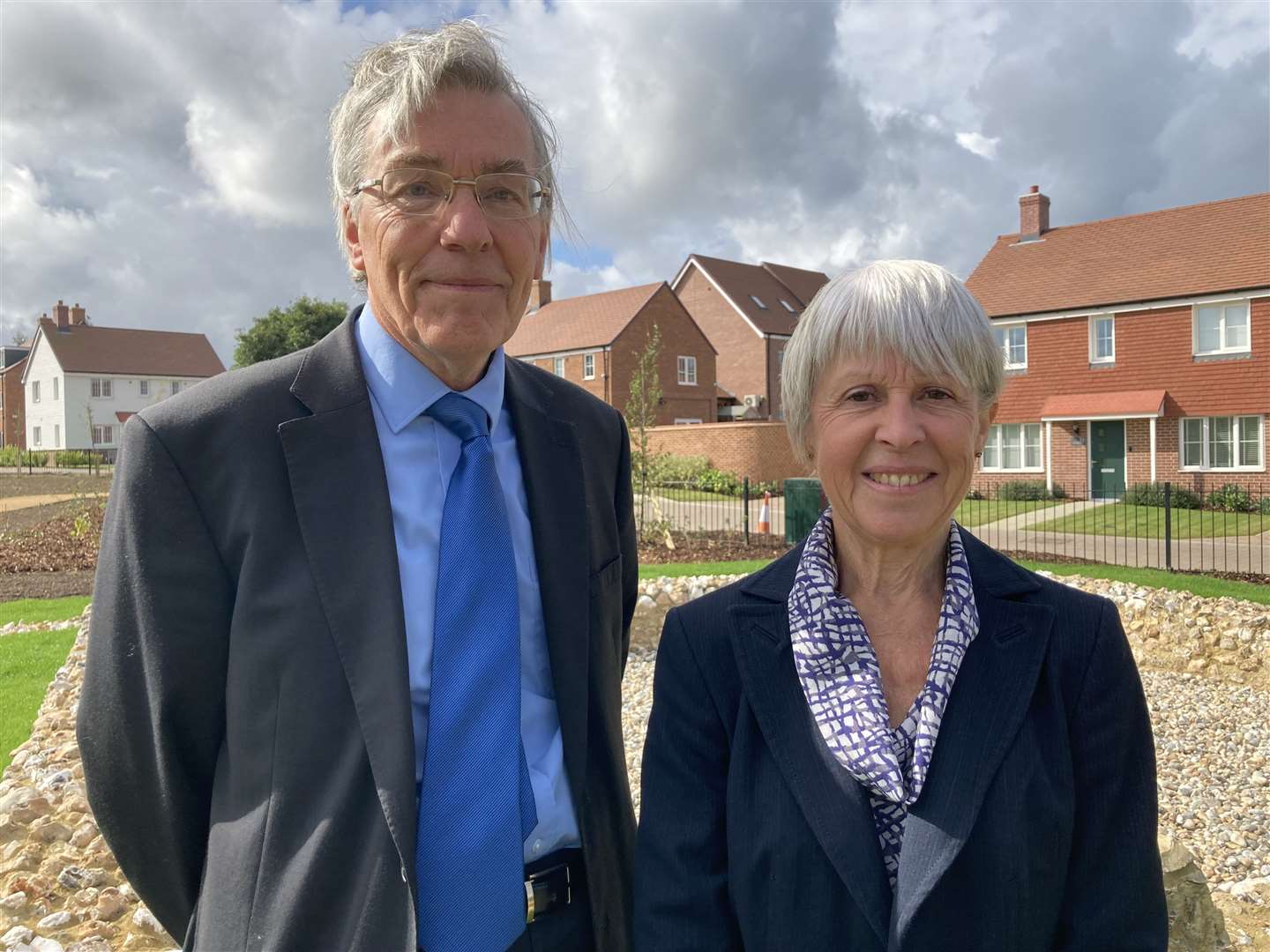 Richard Thompstone and Sue Flipping of the Newington History Group were behind the recreation of the 2,000-year-old Romano-British temple discovered at Newington near Sittingbourne