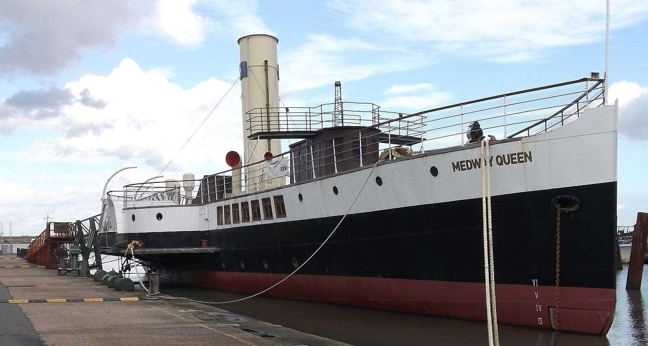 The Medway Queen at Gillingham Pier is offering free virtual tours