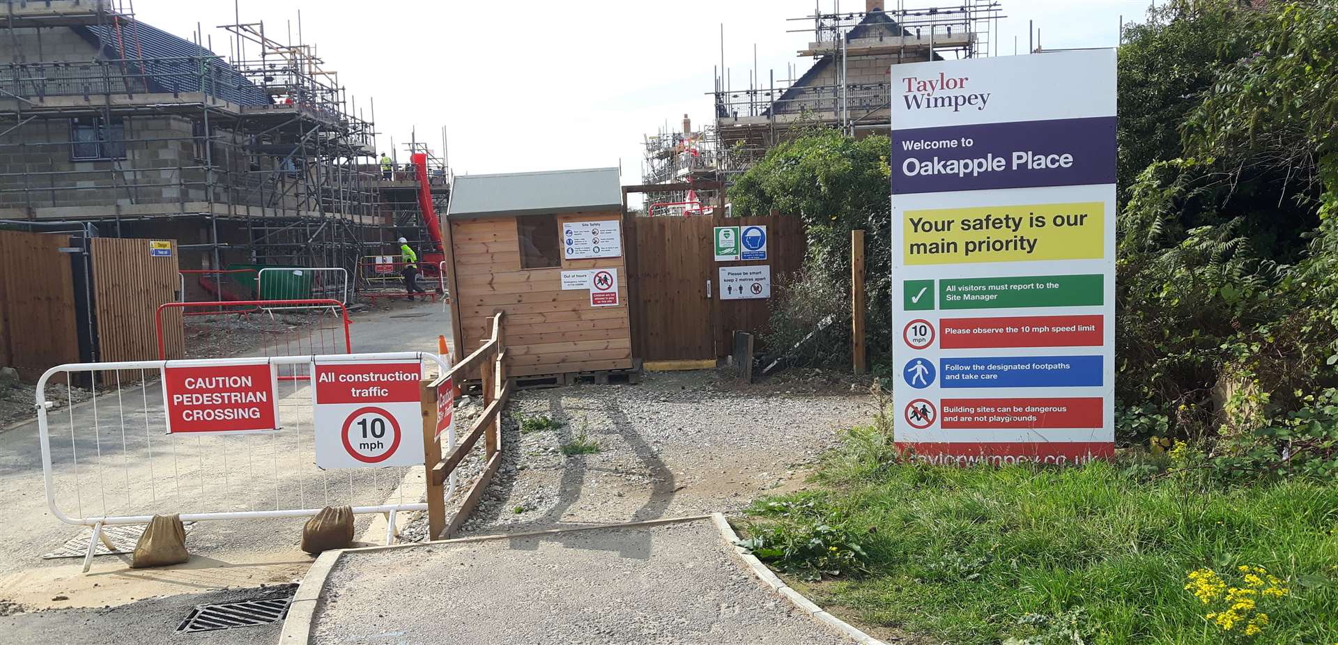 The Oakapple Place development is currently under construction in Barming