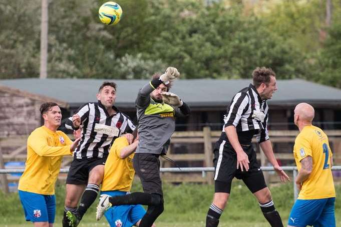 Sheppey & Sheerness United got the better of APM last Saturday Picture: Steve Povey
