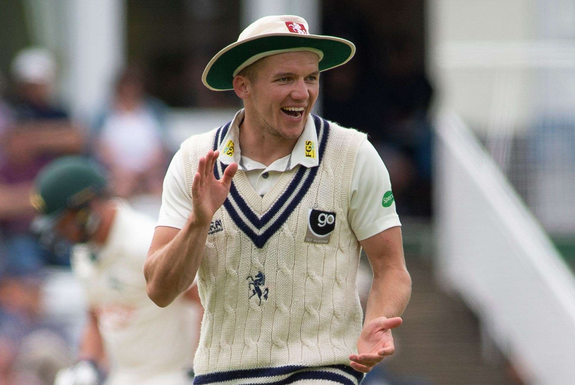 Matt Milnes - scored a career-best 78 for Kent against Yorkshire. Picture: Ady Kerry