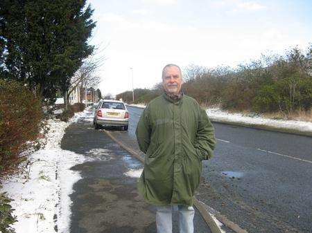 David Thorne outside the Medway Messenger office