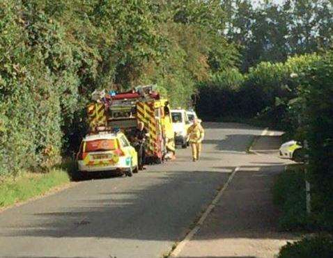 The emergency services were called out after the acid attack. Picture: Jodie Ann Sharp