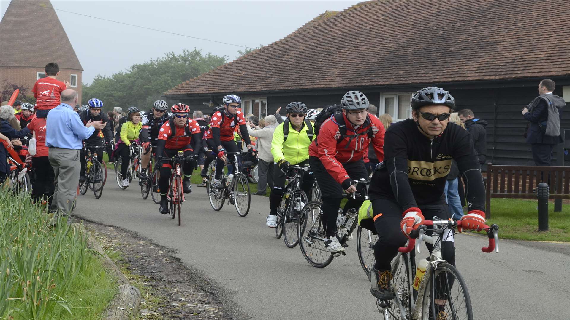 Cyclists will set off from the Bobbing site like participants did for the Sittingbourne to Paris bike ride last year