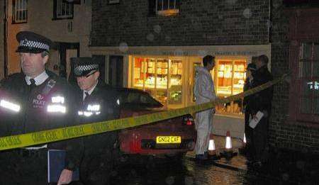 Stilwell Jewellers shortly after the armed robbery in November 2008.
