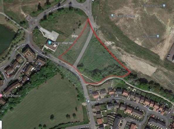 Where the new Great Easthall shop may be built. Picture: SBC