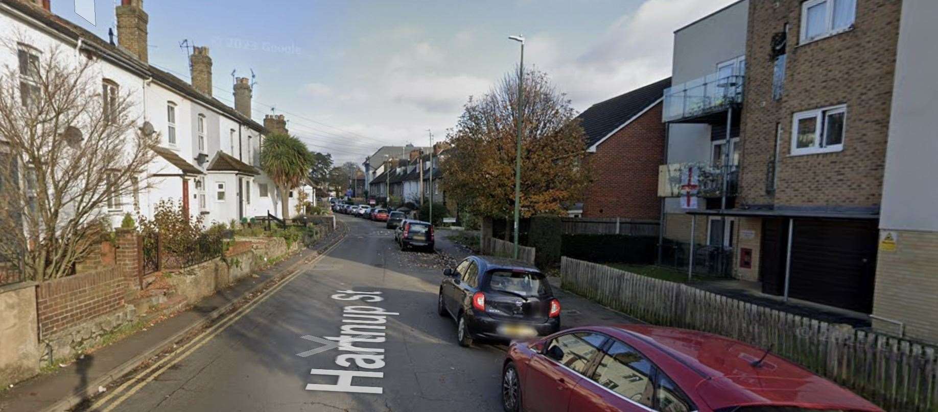Emergency services and forensic officers have been spotted at an address in Hartnup Street, Maidstone. Picture: Google Maps
