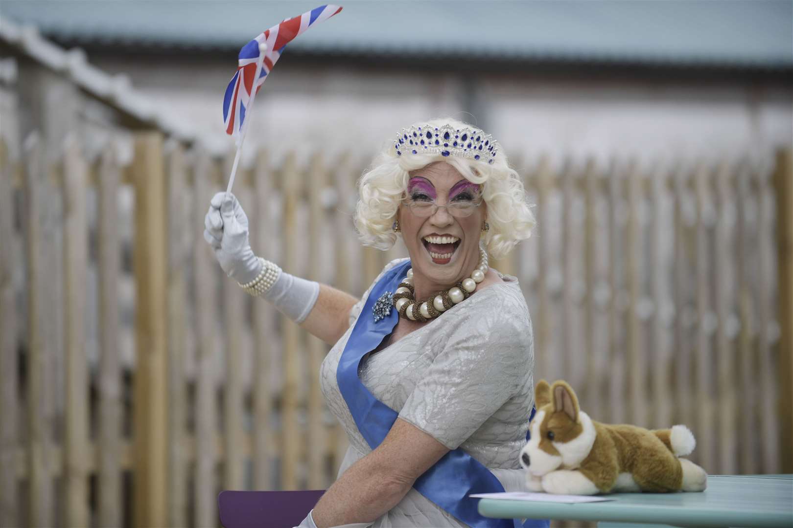 The Dreamland Queen, played by TV personality Paulus @thecabaretgeek, joined in the 100th birthday celebrations